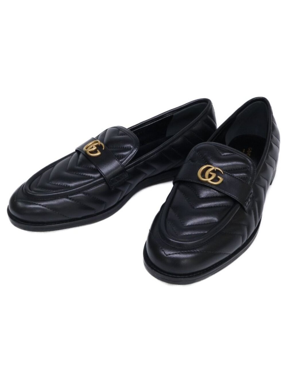 Gucci GG Marmont Leather Quilted Loafers